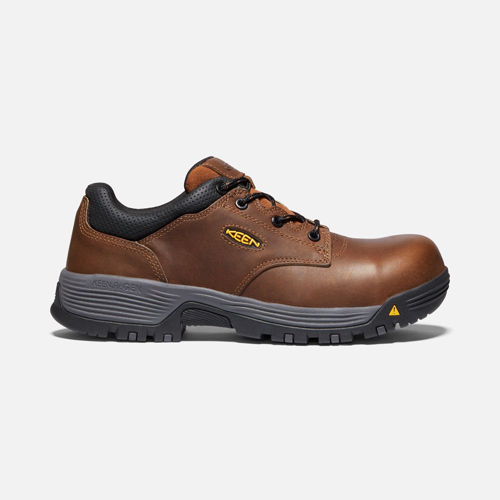 Zapatos de Trabajo Keen Mexico Marrom - Hombre Chicago Oxford (Carbon-Fiber Toe) - VX4980321